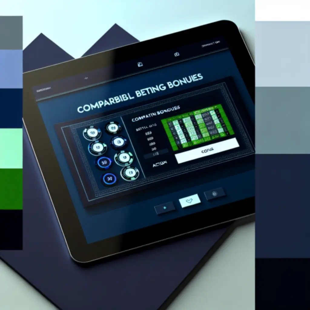 Tablette affichant un tableau de comparaison de bonus