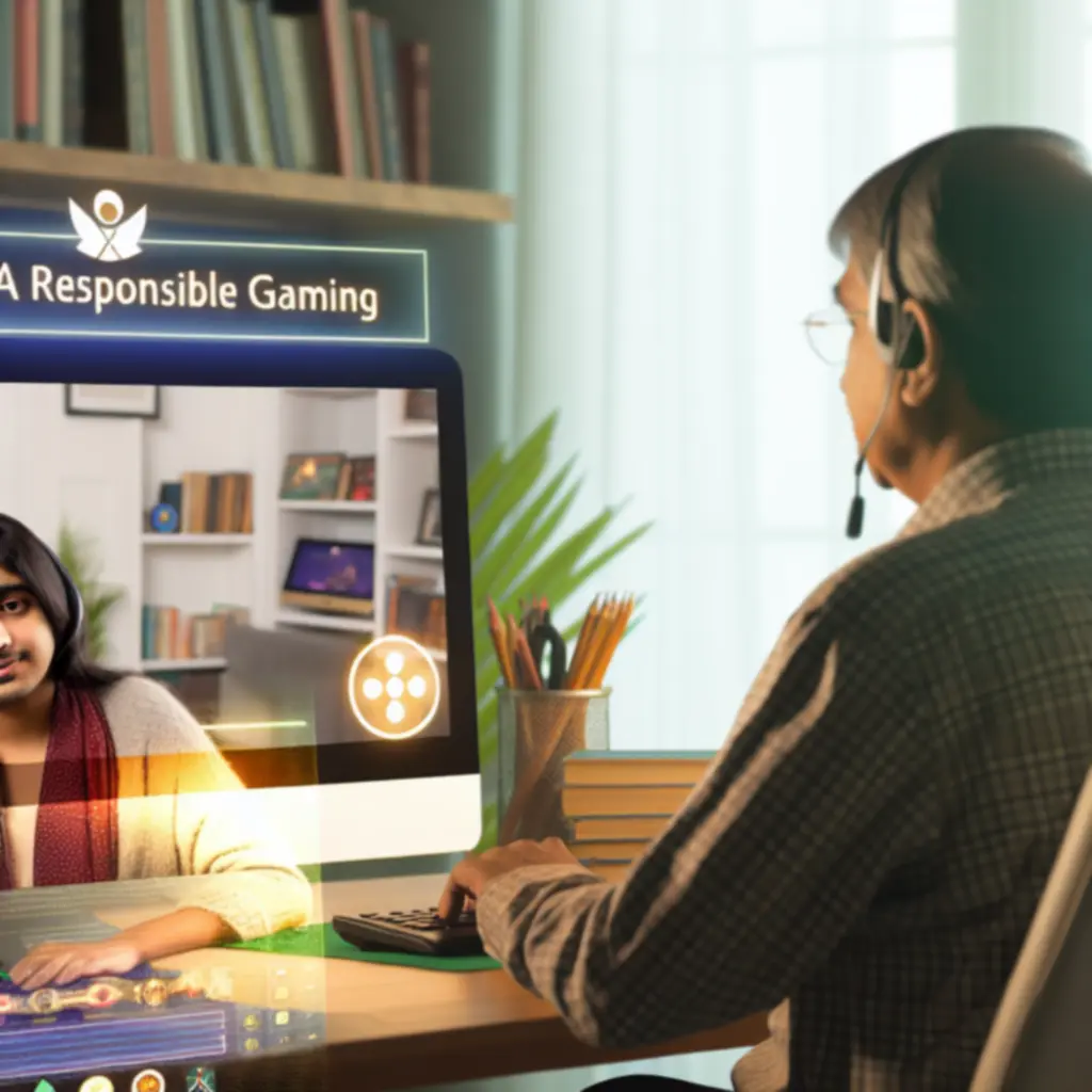 Conseiller en soutien au jeu responsable aidant un joueur