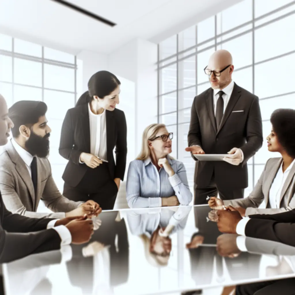Équipe YirListe en pleine collaboration dans un environnement de travail moderne