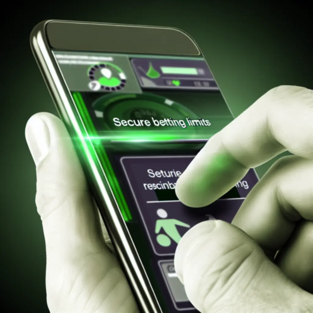 Utilisateur configurant des limites de dépôt sur une interface de jeu